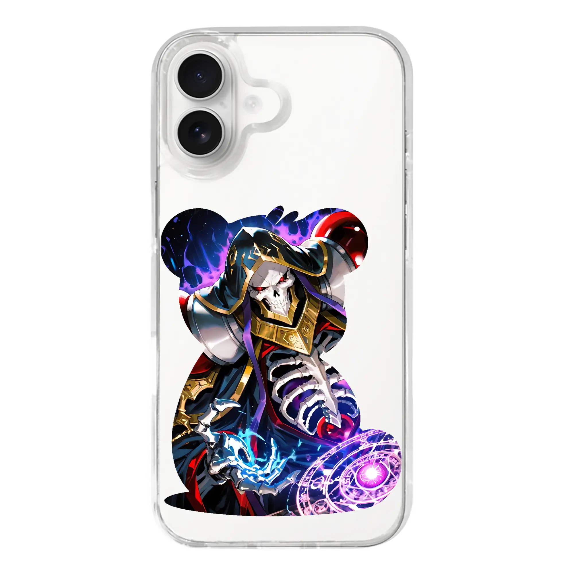 オーバーロード グッズ アインズ・ウール・ゴウン - iPhone 17シリーズ 透明スマホケース – 薄型・耐衝撃・精密フィット保護カバー